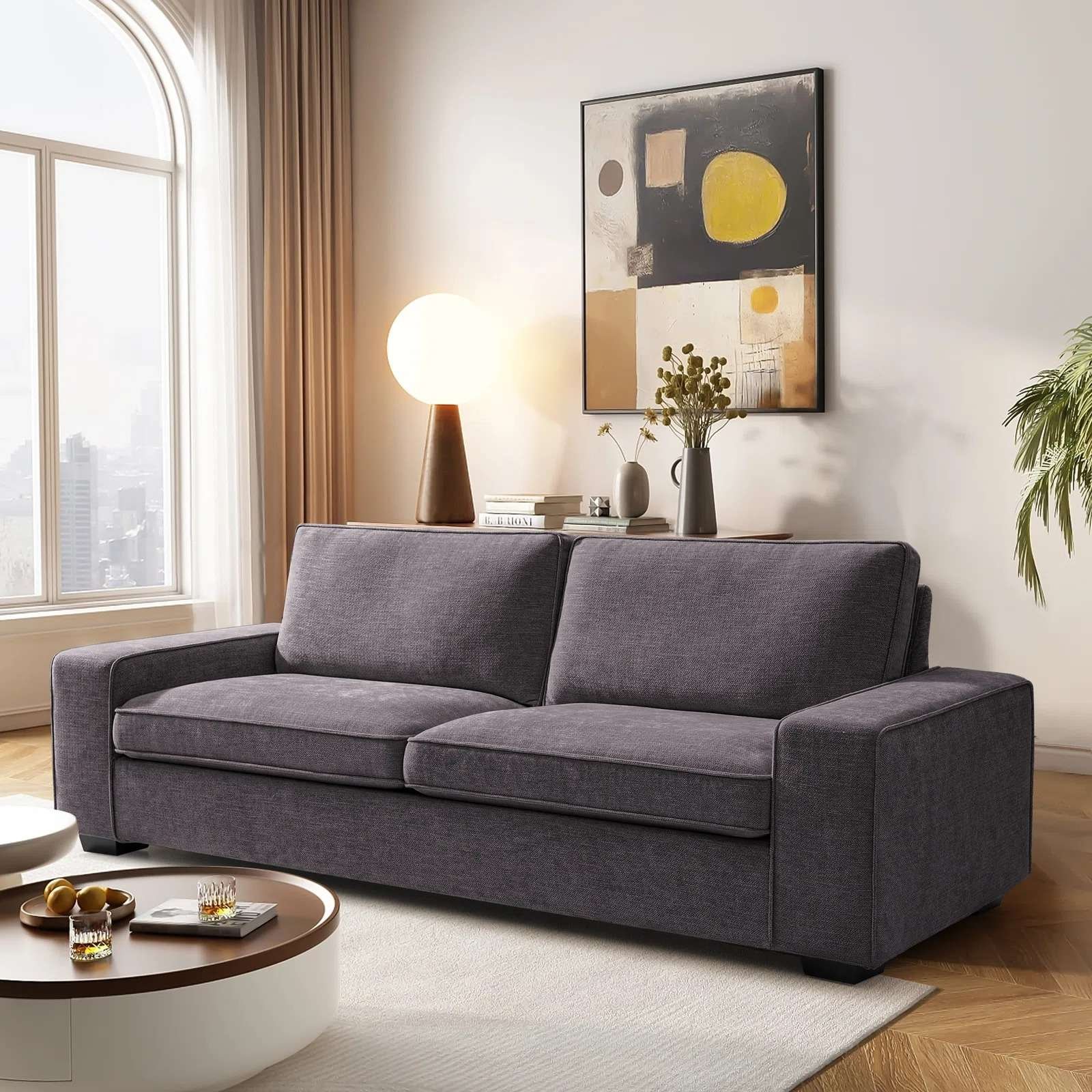 47f6dd26-c80b-4301-afbf-e2051fd447b6 Azure Allure Fabric Sofa
