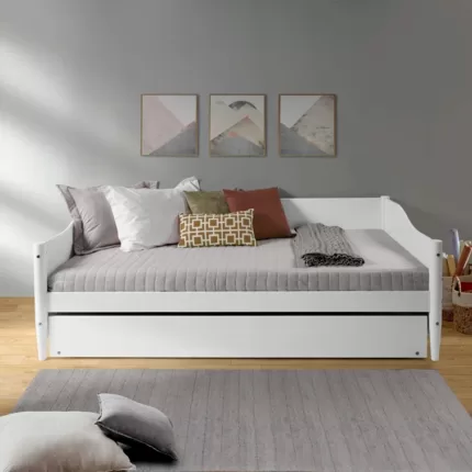 LunaLuxe Luxurious Wood Daybed Oasis