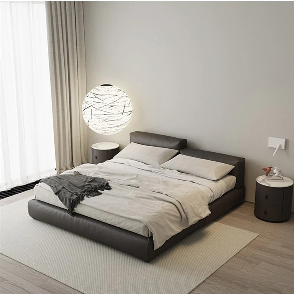 The Lowry Leather Bed The Lowry Leather Bed