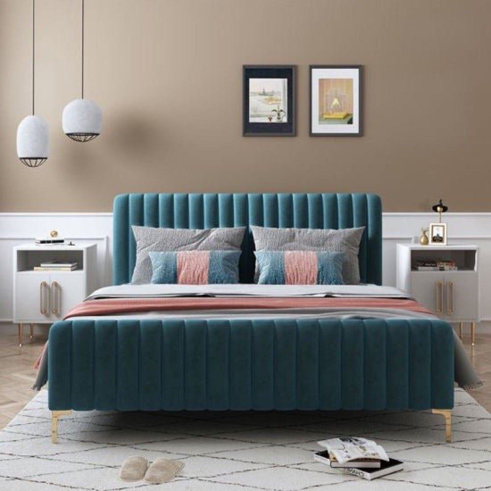 Vertical Tufting Modular Bed Vertical Tufting Modular Bed