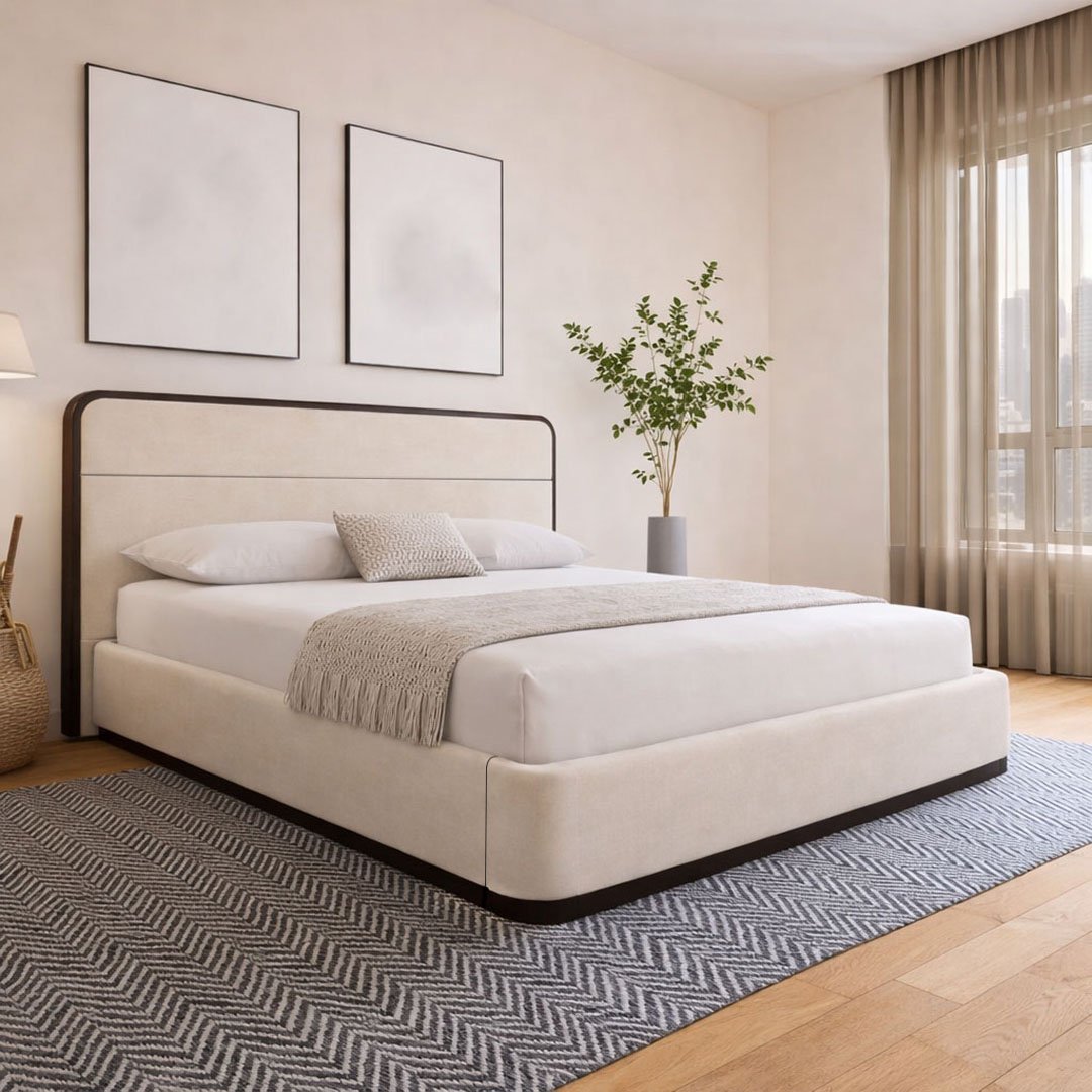Modern-bed-Off-White-11 Oliver Bed - Image 1